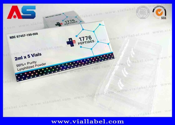 BPC Holographic Laser Box nhỏ, hộp dược phẩm cho 2 chai 3ml in