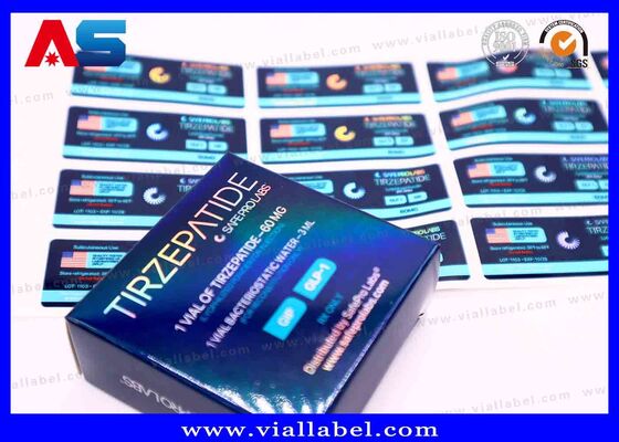 Giao hàng bằng Express/ Air/ Sea/ Truck/ Train 3ml Hologram Box, 2ml Paper Box For Peptides Dịch vụ thiết kế miễn phí