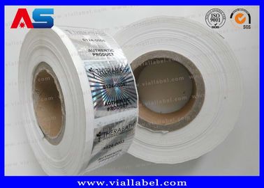 Hình dán ba chiều màu bạc 3D tùy chỉnh trong bảo mật cuộn chính hãng với mã màu đen nghiêm trọng Hình dán bảo mật ba chiều