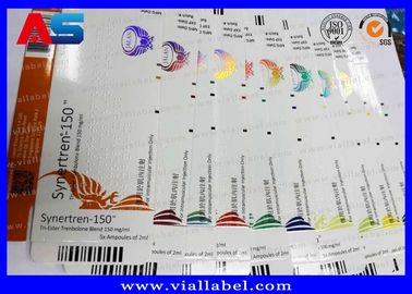 Giấy chống thấm 10ml Hộp lọ Bodybuilding Cypionate cho bao bì dược phẩm
