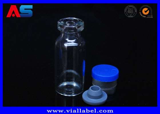 Lọ thủy tinh 5ml Lọ thủy tinh nhỏ với nút cao su và nắp nhựa nhôm 13# cho Peptide / Sarms