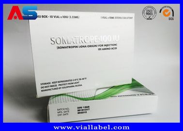 Hộp giấy Hcg và nhãn Khay nhựa để dùng thuốc kích thích tố tăng trưởng