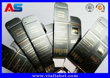 Lưu trữ bìa giấy in 10ml Hộp Vial với nắp Bodybuilding Gel Bảng vàng Bao bì Bảng vàng / hiệu ứng hologram