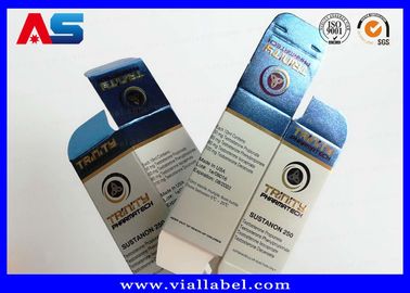 Nhựa giấy kim loại 10ml Vial Box For Glass Bottles Moving Hologram Medicine hộp đóng gói dược phẩm