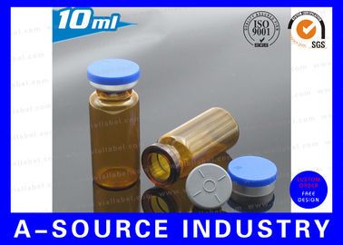 10ml Medical Vials Flip Off Caps , White 20mm Aluminium / Plastic Caps