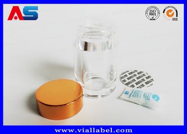 chai thuốc nhựa Acrylic trong suốt với nắp vàng, chai thuốc rỗng hộp thuốc nhựa nhỏ
