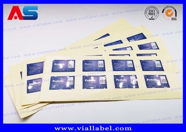 Vàng / bạc giấy dán 5ml nhãn chai peptide in Matt Lamination Vial nhãn dán cho dược phẩm