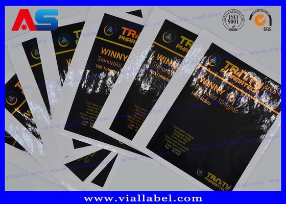 Laser Hologram Prescription CMYK Pill Bottle Label Sticker Cho chai / túi