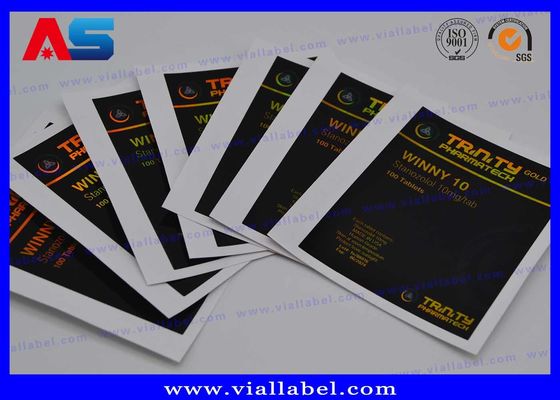 Laser Hologram Prescription CMYK Pill Bottle Label Sticker Cho chai / túi