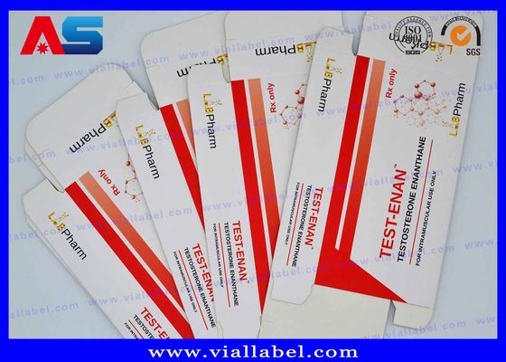 300g Hộp đóng gói chai giấy Đối với 2ml Peptides hộp đóng gói thuốc Vial thủy tinh