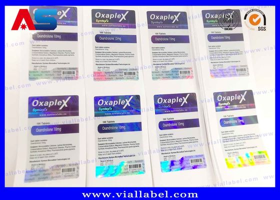 CMYK in Holographic HCG Vial Label Độ dày 50um 100 viên thuốc nhãn