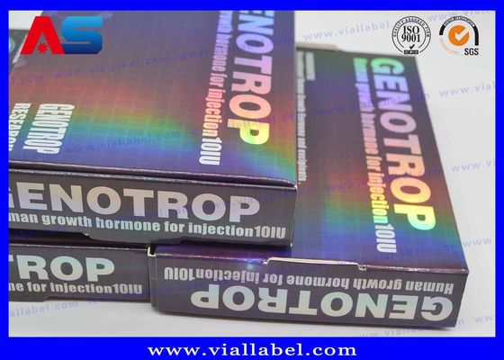 Tấm hình ba chiều tùy chỉnh 2ml Vial Cổ chứa Peptides BPC với khay nhựa 10 x 2ml