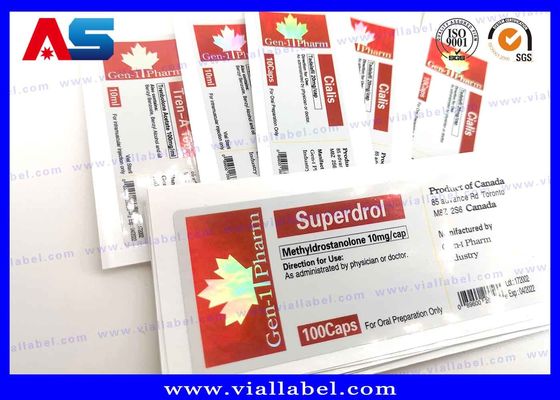 Nhãn lọ 2ml / 5ml / 15ml / 20ml 10ml Nhãn lọ thủy tinh hình ba chiều tùy chỉnh bằng laser