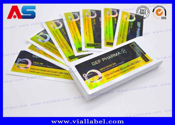 CMYK in Holographic HCG Vial Label Độ dày 50um 100 viên thuốc nhãn