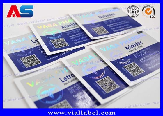 CMYK in Holographic HCG Vial Label Độ dày 50um 100 viên thuốc nhãn