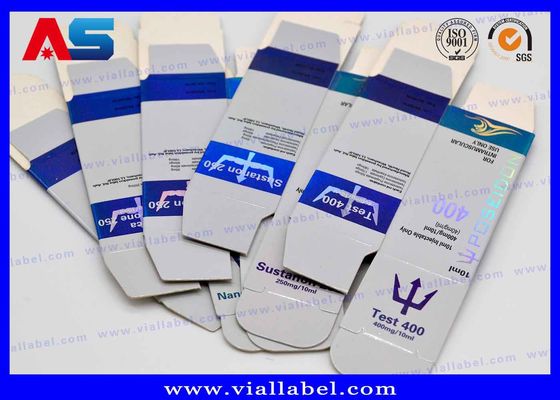 Hologram laser bóng 10ml hộp lọ Vial Peptide chai thủy tinh hộp đóng gói dược phẩm tùy chỉnh
