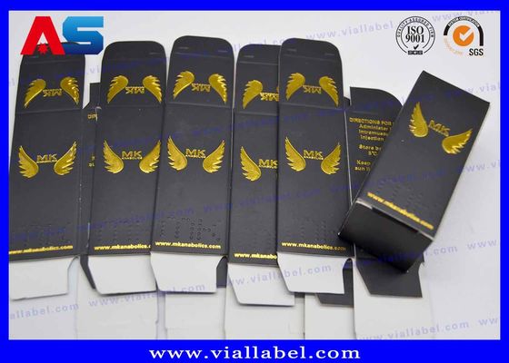 Bảng giấy vàng in 250g hộp chai thuốc giấy cho Peptide CJC 1295 hộp chai 10ml