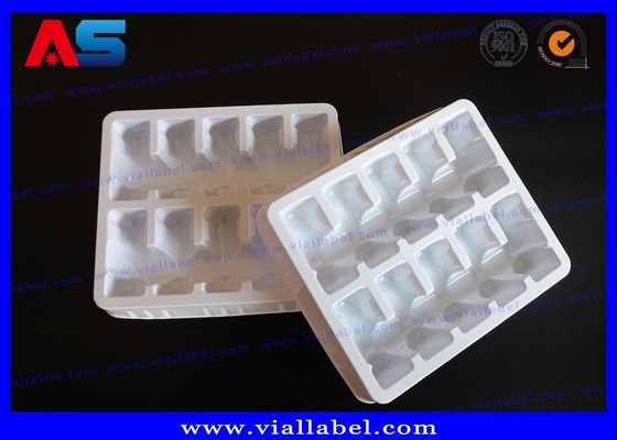 Thuốc thuốc trắng 60C PVC Blister Tray Of 10 2ml Vials pharmacy blister packaging