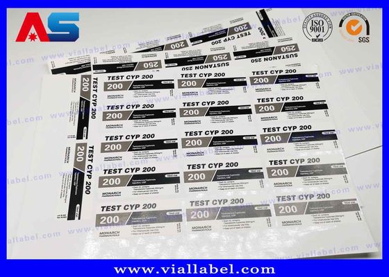 Nhãn chai thuốc kê đơn in CMYK tùy chỉnh ROHS, nhãn lọ bodybuilding