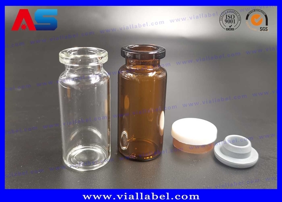 chai tinh khiết 10ml Vial kính nhỏ 24mm chiều rộng 45mm cao Sử dụng cho BIO Test 2ml vial kính