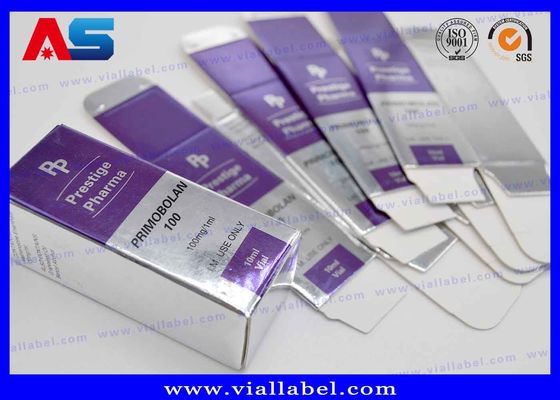 Muscledevelop Silver Foil dập nổi 10ml Hộp lưu trữ lọ thuốc tiêm Peptide Meditech Muscle Growth