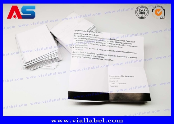 Bảng giấy Peptide in, Bao bì Nhập mô tả Bảng giấy A4 kích thước gấp Hướng dẫn in