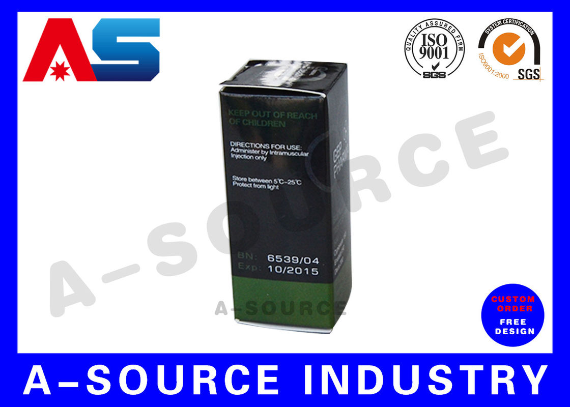 CMYK 10ml Vial Boxes Waterproof Custom Labels With Hologram Effect For Peptide 10ml Bottles