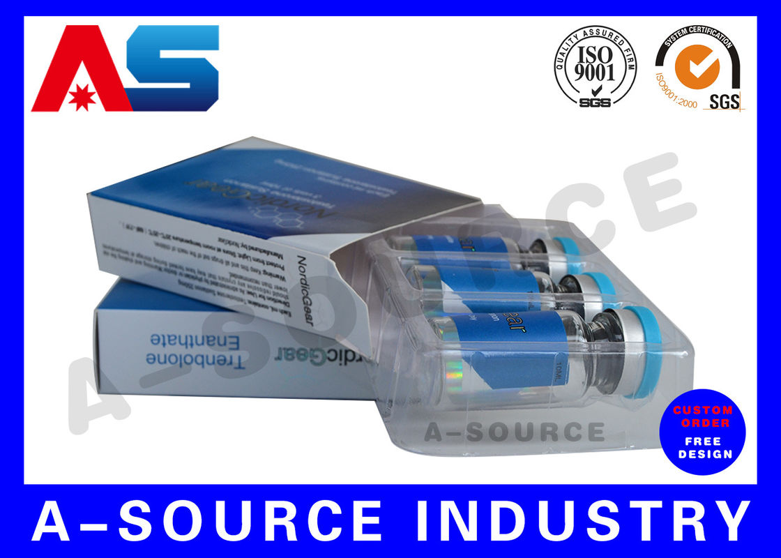 Phòng chống tiêm peptide giả Laser 10ml Vial Cổ chứa Panton Màu xanh và trắng H-G-H / HCG hộp gói