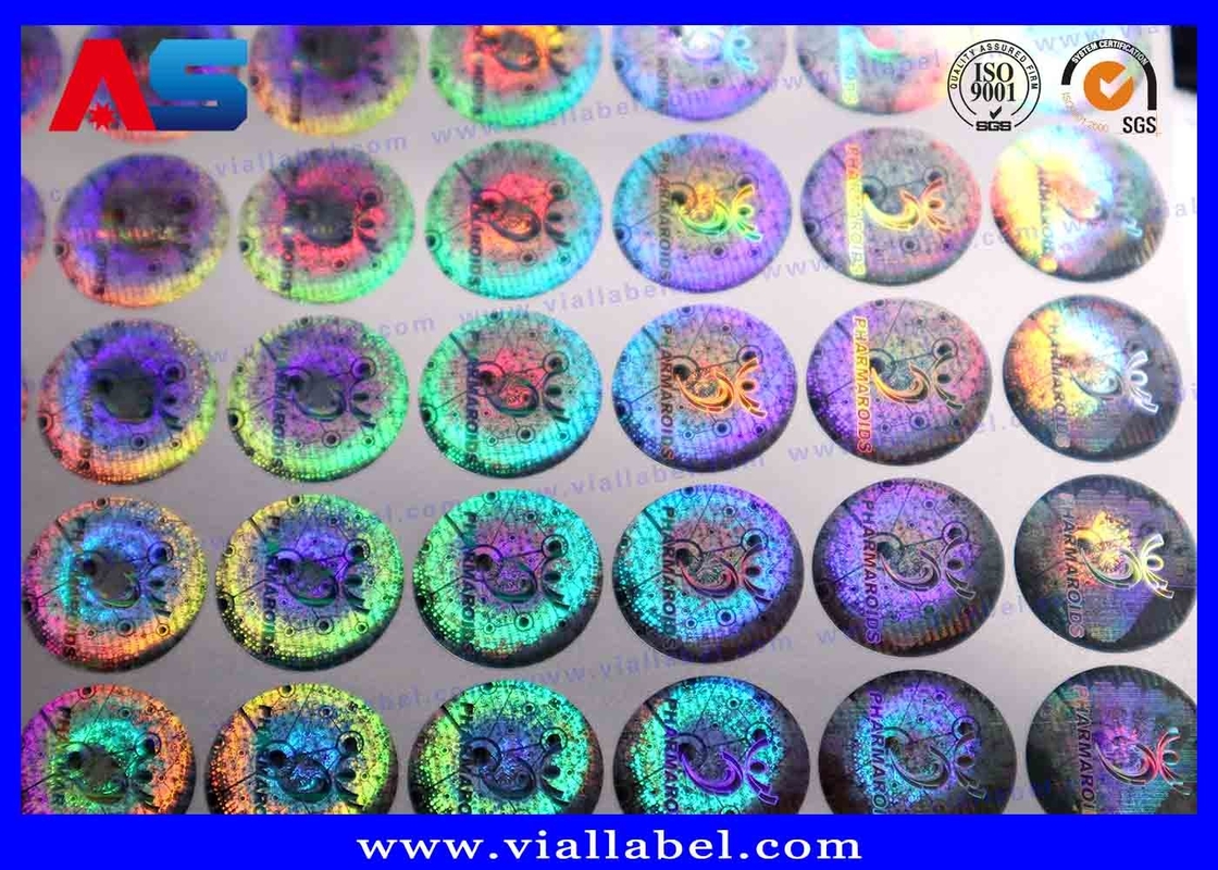 Nhãn bảo mật 3D tùy chỉnh Holographic Tamper Evident 20mm Anti Counterfeiting Security Code Label