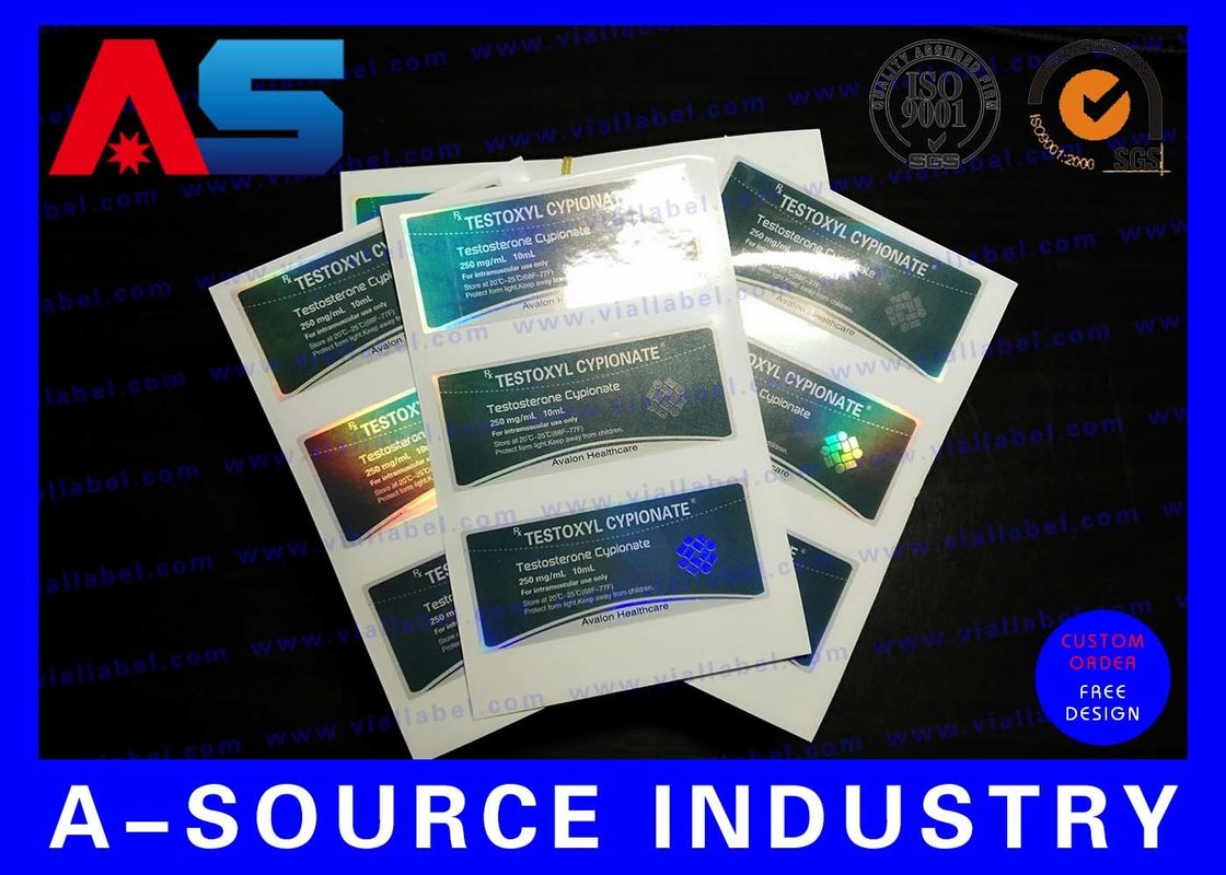 Nhãn dán chai dược phẩm bằng nhựa chống nước Matt Finish cho peptide / Tirz