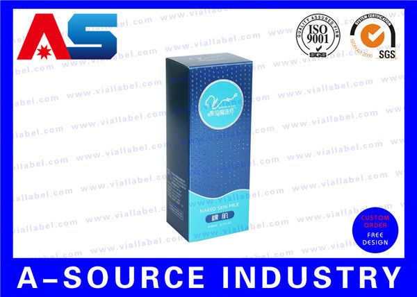 10ml Vial Cổ lưu trữ Hộp Carton giấy kết thúc Matt màu xanh với UV Spot Braille Box hộp bìa