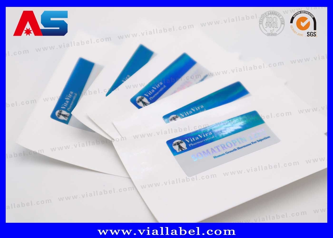 Nhựa nhỏ Hcg Ghi 2ml Vial Metallic Blue Color Sử dụng trong thuốc