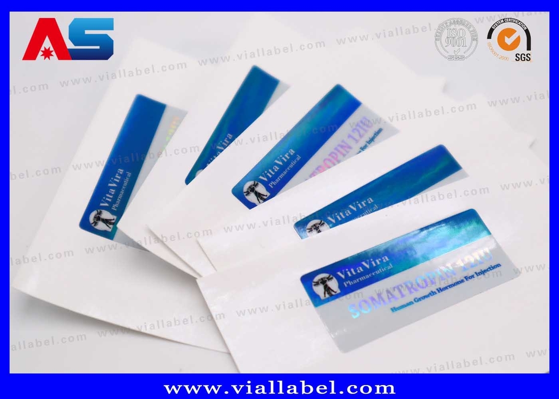 Nhãn viên peptide bền cho 2ml thùng với bản vẽ tùy chỉnh Dịch vụ thiết kế miễn phí MOQ 100pcs