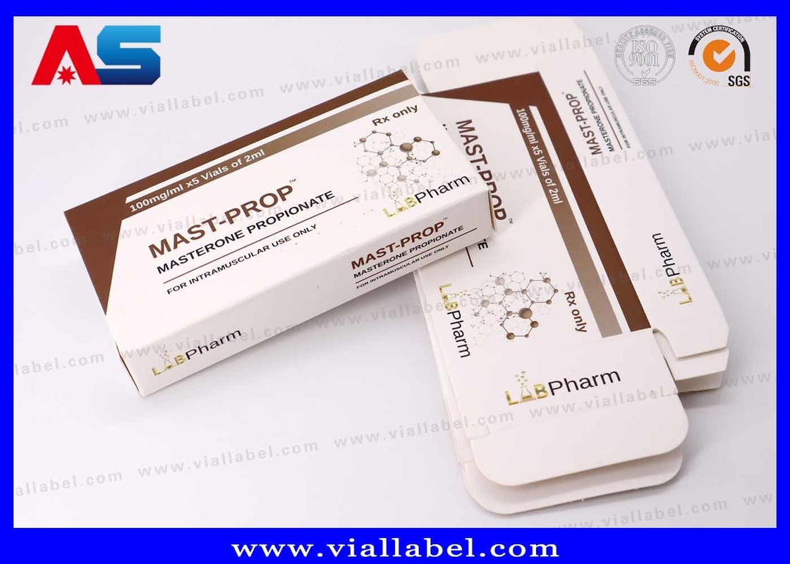 Hộp lưu trữ peptide tùy chỉnh cho chai 2x2ml, hộp đóng gói peptide cao cấp