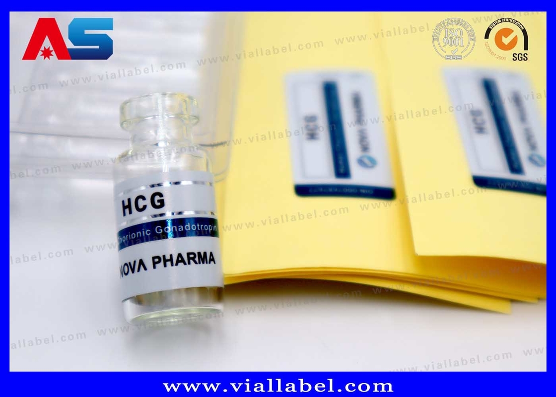 2ml Nhãn nhãn chai tiêm nhỏ, Matt Nhãn nhãn vi-lô Hcg tùy chỉnh