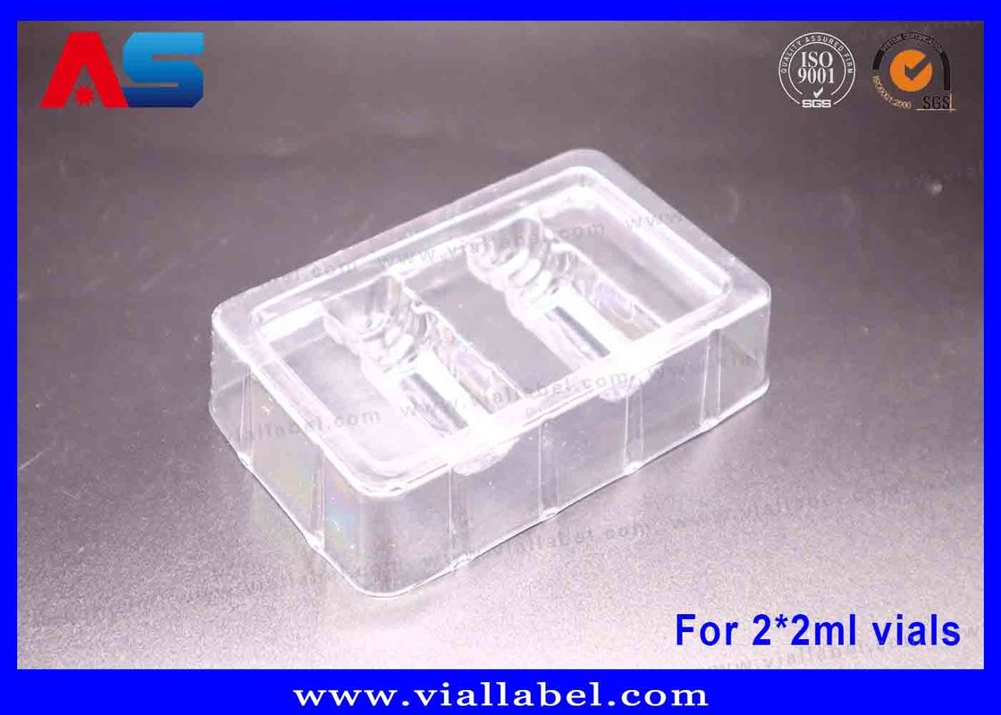 2ml chai Blister Tray For peptides / Hcg Package Blisters 50um Thickness Clear Trays