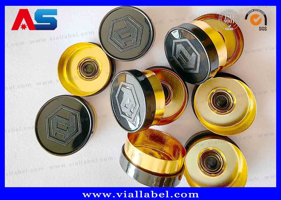20mm Flip Off Caps Logo tùy chỉnh, Flip Top Bottle Caps khắc Logo tùy chỉnh MOQ 30000pcs