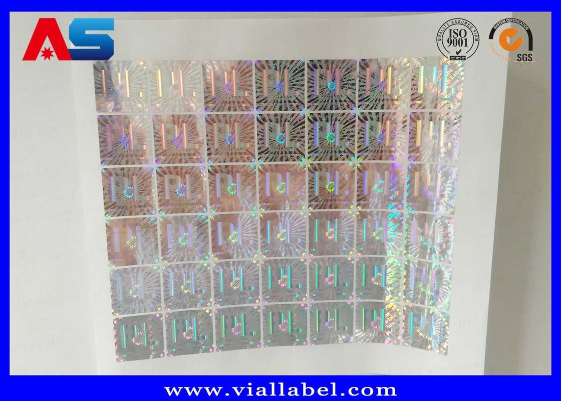 Matrix Laser Custom Holographic Stickers Vinyl Hologram Không có gì để lưu trữ Vial Box 3d laser hologram