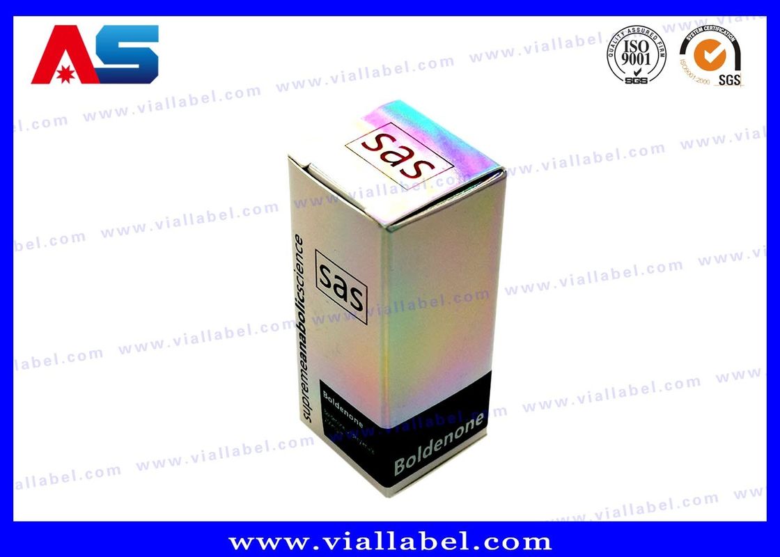 Hộp đựng thuốc Holographic Small 10ml Vial Box / Eco Friendly Pharmaceutical Packaging Box