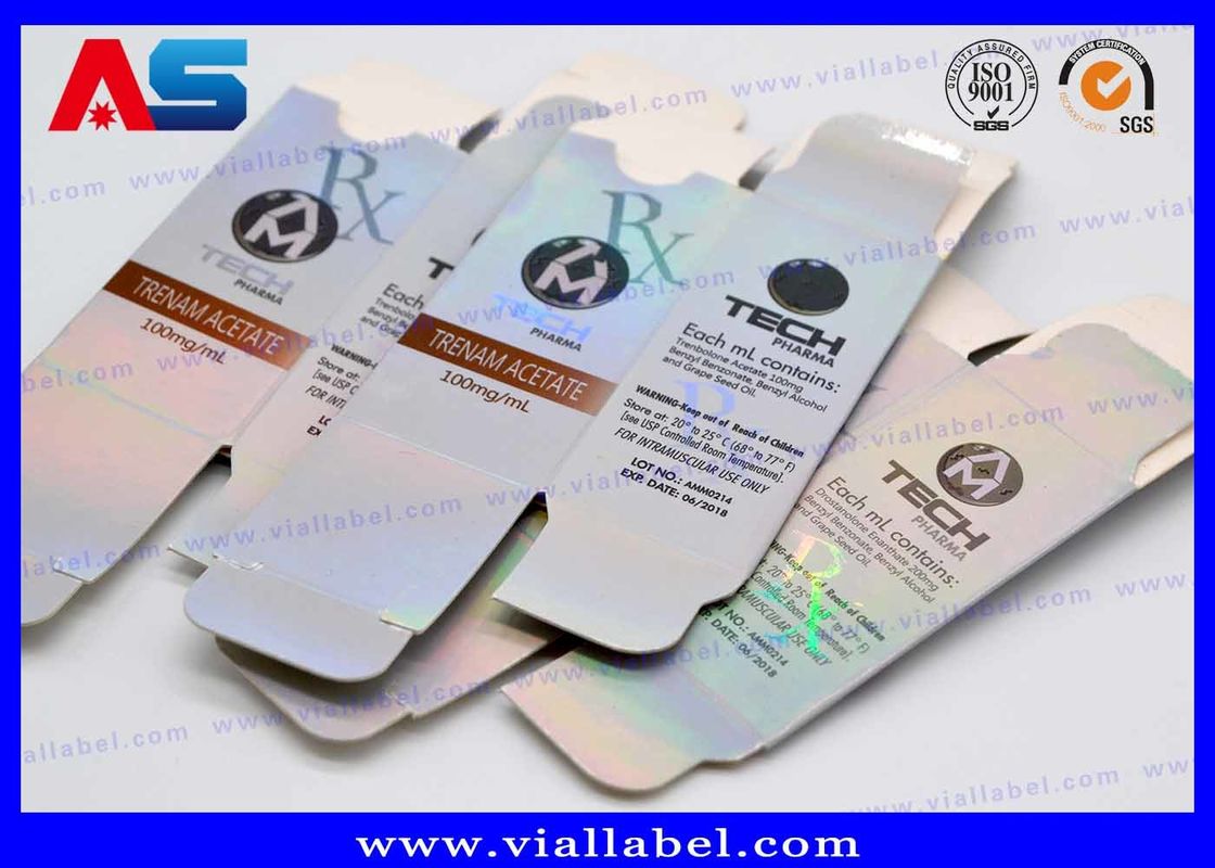 Muscledevelop Silver Foil dập nổi 10ml Hộp lưu trữ lọ thuốc tiêm Peptide Meditech Muscle Growth