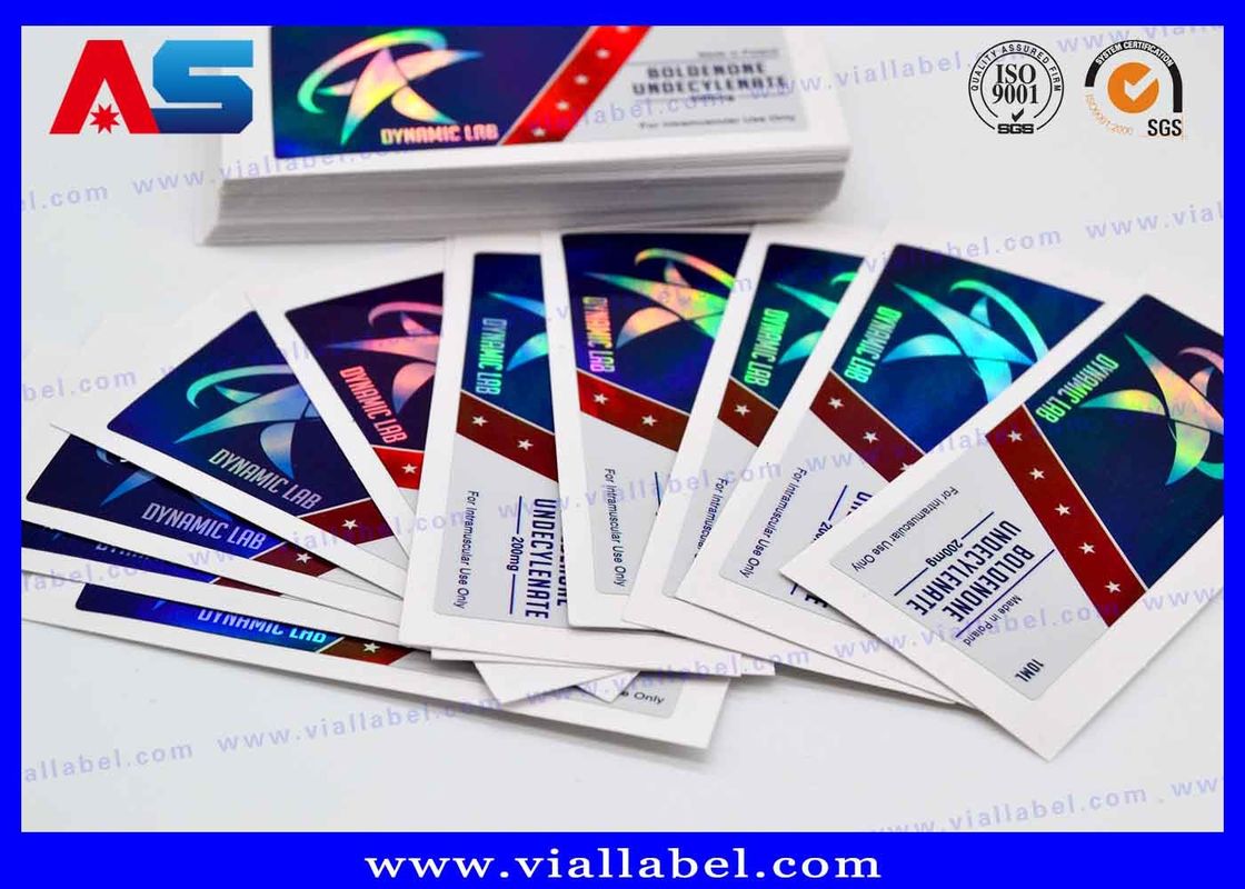 Vinyl Stickers in Printing Pharmaceutical Printing Of Peptide Propionate Labels for 2ml vials (Bản in dược phẩm in nhãn của peptide propionate cho chai 2ml)