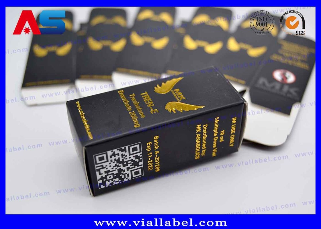 MK Dược phẩm 10ml hộp chai với vàng giấy dán logo hộp cho các lọ nhỏ