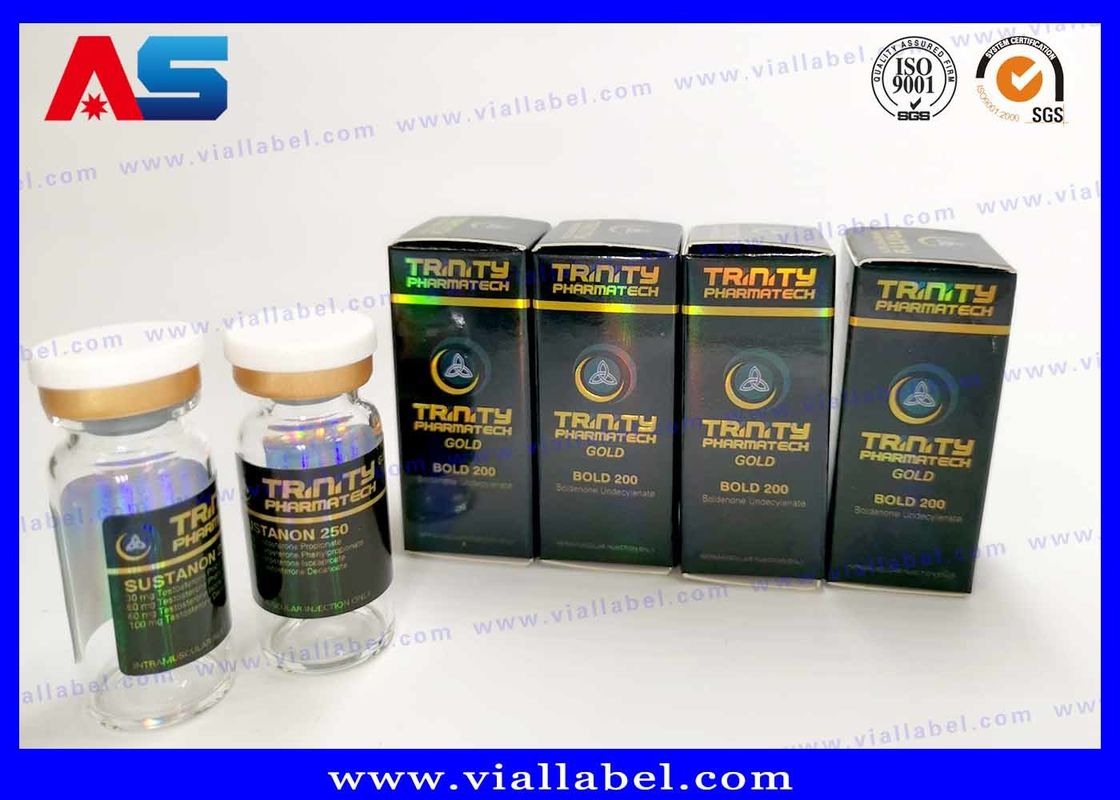 Laser Hologram Phòng thí nghiệm màu sắc Panton hộp chai nhỏ và nhãn thể hình đóng gói hộp