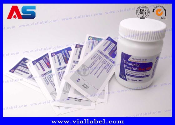 PP PET Nhựa Ghi thuốc chai nhãn dán tùy chỉnh in nhãn chai tùy chỉnh