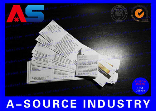 Medicine Package Insert Leaflets Printing For Injection 10ml Foldable Size 45mm