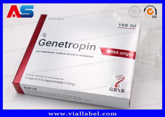 Thuốc chống lão hóa 191AA Tiêm Vial nhỏ 3ml Hộp thuốc và nhãn in Genetropin
