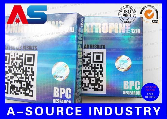 Lưu trữ 2ml Vial Hộp đóng gói dược phẩm, Thẻ nhựa và tờ rơi giấy 10 vial