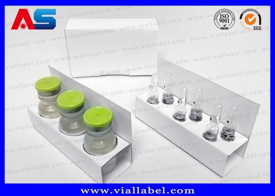 Hộp dược phẩm Hộp giấy Hcg và chèn cho 1ml Ống thuốc 2ml Hộp đóng gói màu trắng