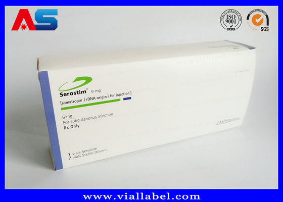 Hộp bao bì dược phẩm tùy chỉnh cho 10 chiếc lọ 2ml Amp với khay nhựa