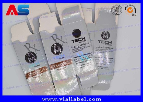 Muscledevelop Silver Foil dập nổi 10ml Hộp lưu trữ lọ thuốc tiêm Peptide Meditech Muscle Growth